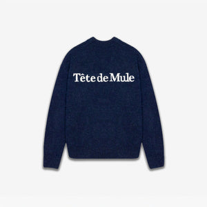 Alpaca Jacquard Knit - Marine